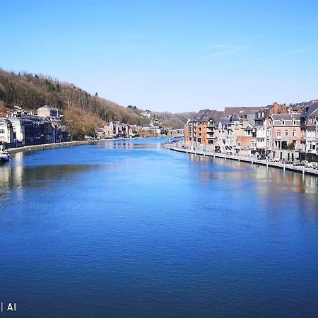 Vue Sur Meuse Avec Jacuzzi Et Sauna Exterieur. Yvoir Exterior foto