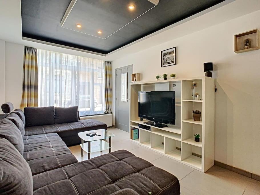 Vue Sur Meuse Avec Jacuzzi Et Sauna Exterieur. Yvoir Exterior foto